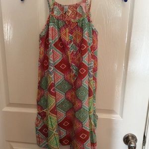 U tribal print dress